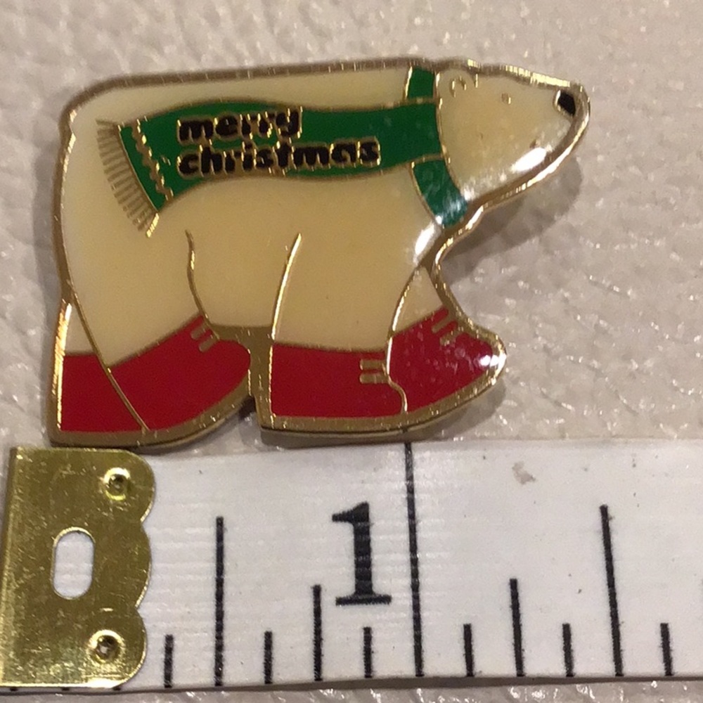 Christmas brooches/pins lot of 7 - Picture 8 of 9